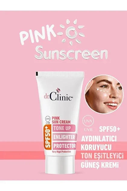 Pink Sunscreen SPF50+